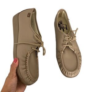 Vintage SAS "Bounce" Mocha Tan Beige Comfort Shoes Women's 8.5 Slim/Narrow
